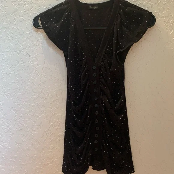 2000s B&W Polka Dot Top - S, Forever 21 (GUC) - Picture 2 of 2